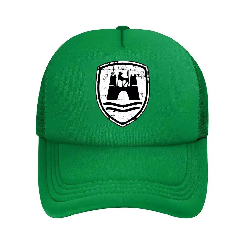 Vintage Shield Historical Emblematic Art Design Mesh Baseball Cap