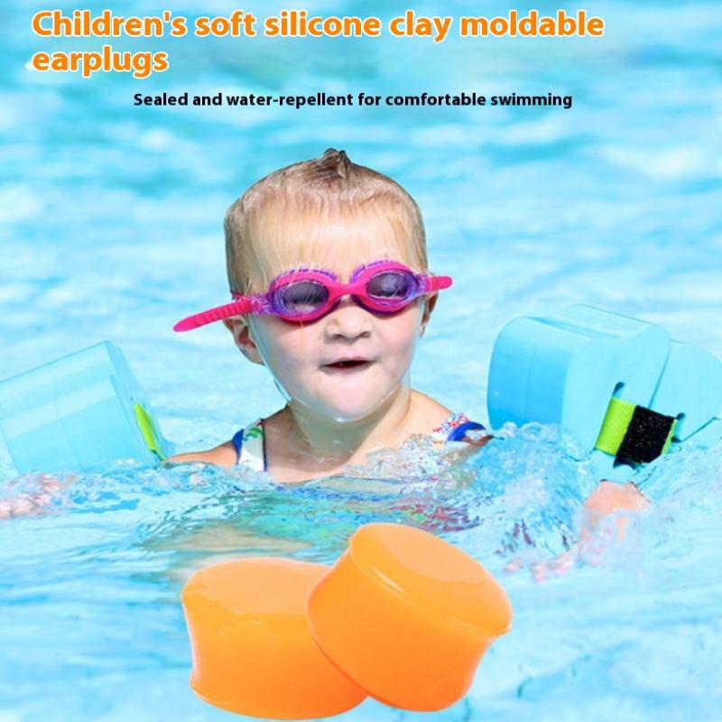 6Pcs/Box Silicone Mud Children Adults Sleep Earplugs Sound Insulation Noise Reduction Anti-Noise Swimming Waterproof Earplugs