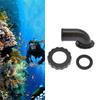 Durability Scubas Elbow Connector with Seal Rings and Nut Elbow Airways Hose Connector Assembly