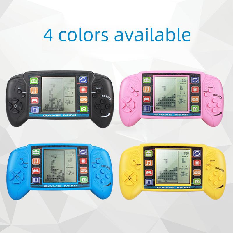 "Classic Large-Screen Retro Tetris Handheld Game Console for Kids"
