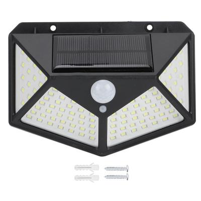 100LED Solar Motion Sensor Light Waterproof Wall Light Street Lamp for Outdoor Garden Yard