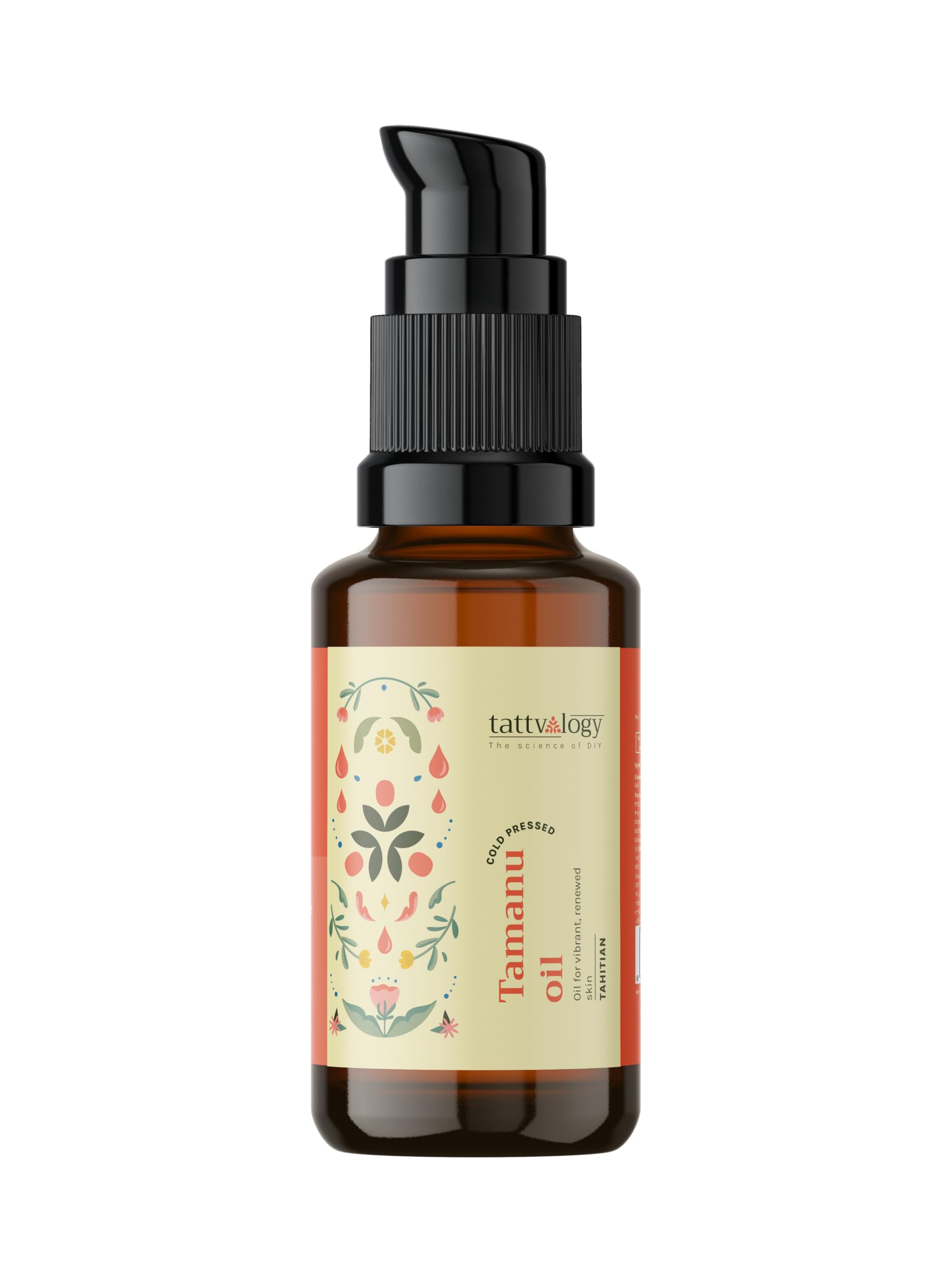 Масло таману Tattvalogy | Calophyllum inophyllum | 100% чистое и натуральное | Увлажняющее средство для лица и тела | Масло холодного отжима для кожи и волос | Лицо и тело Mo