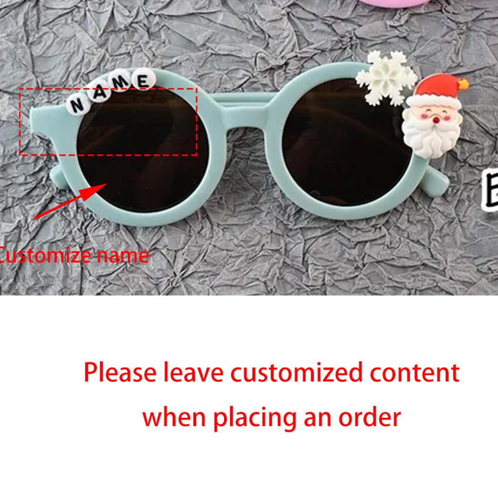 

Personalized Christmas Kids Party Decoration Flower Girl Wedding Present Merry Xmas Eve Santa Christmas Holiday Party Favors 1pcs 13x4cm