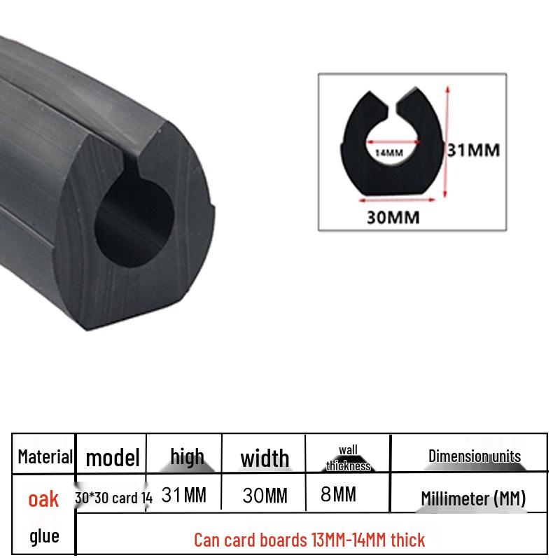 U-Shaped Rubber Anti-Collision and Edge Trim Sealing Strip