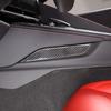 Soft Carbon Fiber Central Control Side Trim Sticker Strip For Corvette C8 20-25