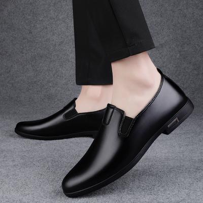 Fashion Men Business Dress Leather Luxury Brand Leisure Genuine Leather Breathable Soft Sole Wearable Anti Slip Versatile Driving Shoes