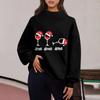 Women's Sweatshirt Sports Flannel Sweatshirt Long Sleeve Top Casual V-Neck Sweatshirt