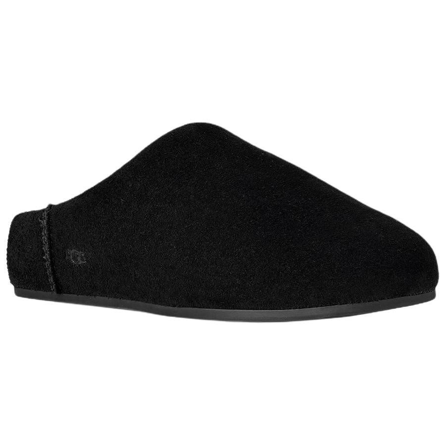 UGG Elea Papuci de damă la modă, confortabili, cu talpă de cauciuc, anti-uzură, cu degete descoperite, negri 1171390-BLK