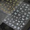 Lesklé samolepky na nehty Samolepicí potřeby pro DIY nehtové umění 5D Japonský styl Retro Pozlacení Motýl Manikúra