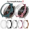 Hard Shell Glass Screen Protector Film Full Frame Case For Amazfit Active 2 Smart Watch Protective Cover Active2 Accessories