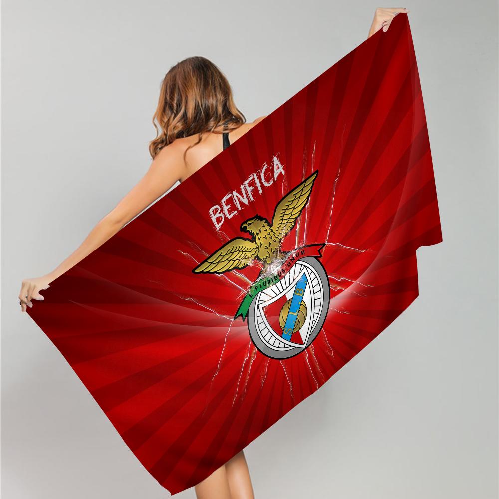 Ποδοσφαιρικός Σύλλογος B-Benfica Πετσέτα Μπάνιου Μικροΐνες Μαλακή Απορροφητική Αεριζόμενη Για Κορίτσια Παιδιά Διακοσμητική Κινούμενα Σχέδια Πετσέτα Παραλίας