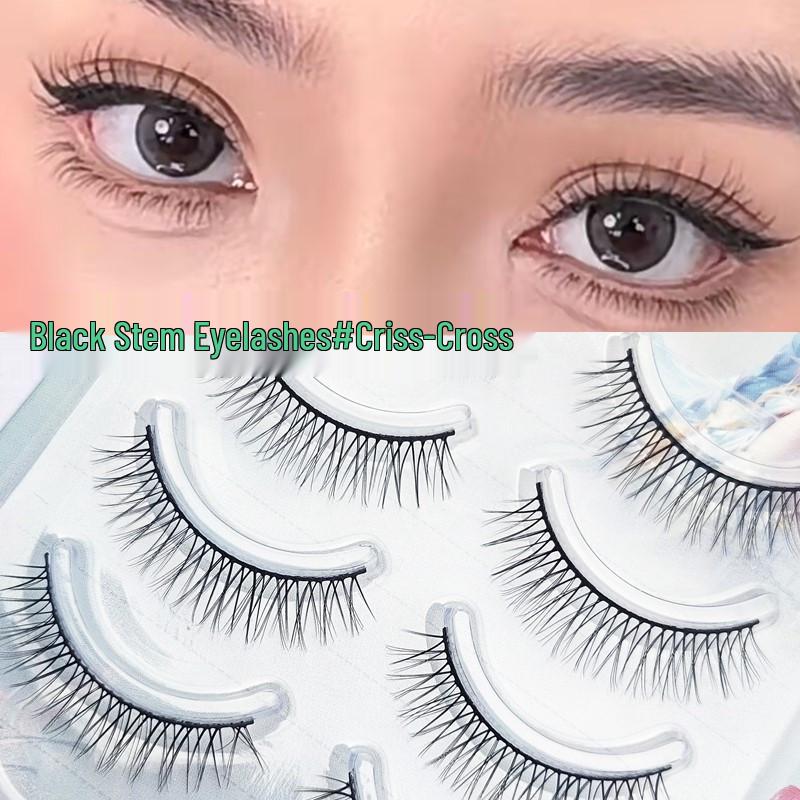 

Yuejiaoniang Dense Curled False Eyelashes for Heavy Makeup, Bride, and Student - Style S02