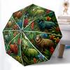 1pc Sturdy 8-Bone Auto Umbrella, Animals Dolphin Penguin Sheep Seahorse Umbrella, Digital Printed, Foldable Umbrella for On-the-Go Outdoor Use