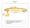 Customized ID Bracelet for Women, Stainless Steel Heart Bracelet,engraved Personalized Frienship Valentine's Day Gift