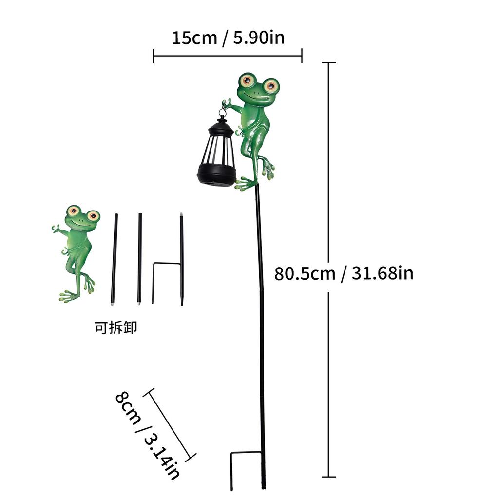JYL TS/044,Iron Kingfisher Carrying Lantern Solar Ground Stake Light for Garden Landscape Decor Night Lamp
