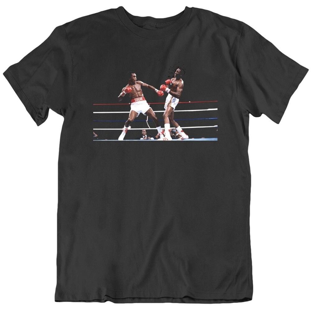 

Sugar Ray Leonard vs Tommy The Hitman Hearns Classic Fight Boxing Fan v2 T Shirt Unisex T-Shirt XXL