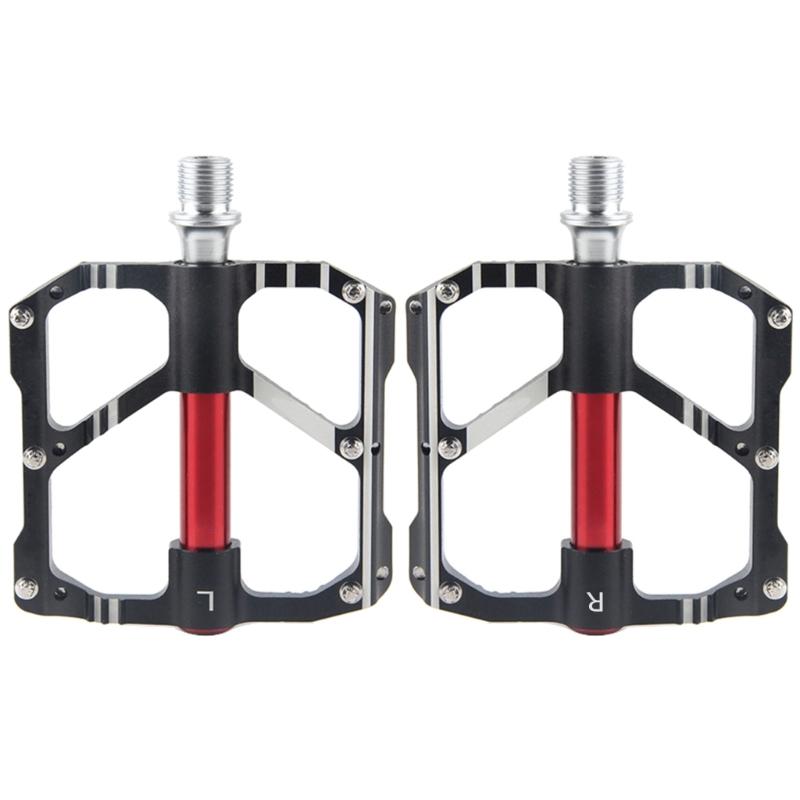Aluminum Alloys Mountain Bicycles Pedal Light Weight Antiskid Bicycles Pedal Wide Flat Cycling Pedal Easily To Install