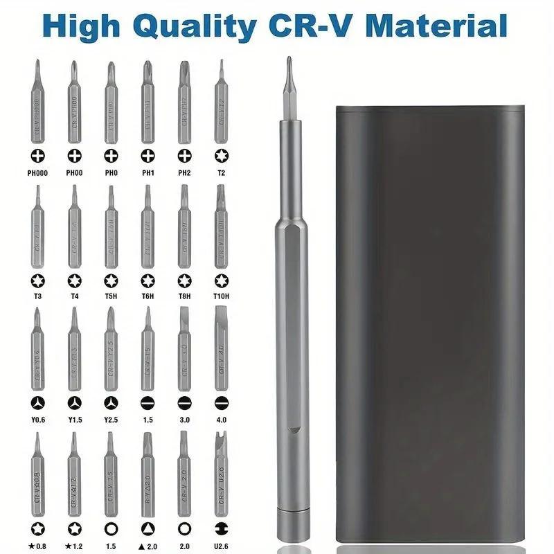 25 In 1 Screwdriver Set Magnetic Screwdriver Kit Bits Precision Electric Laptop Iphone Screwdrivers Small