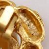 CHANEL COCO Mark Flower Earring vintage Plated Gold/Fake pearl flour 21.6g Women Used