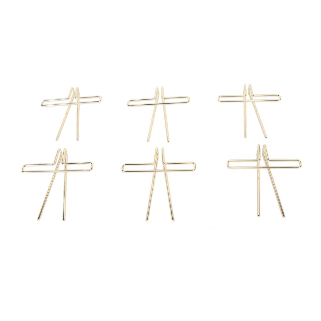 10 Pieces Paper Clip Metal Journaling Paper Clamps Office Paperclips for Paper Document Note Sorting and Organizing 88mm