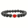 Unisex Tiger Eye & White Turquoise Beaded Bracelet