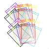 20x Dry Erase Pocket Sleeves Pockets 10 X 14 Inch Assorted Colors Reusable Paper