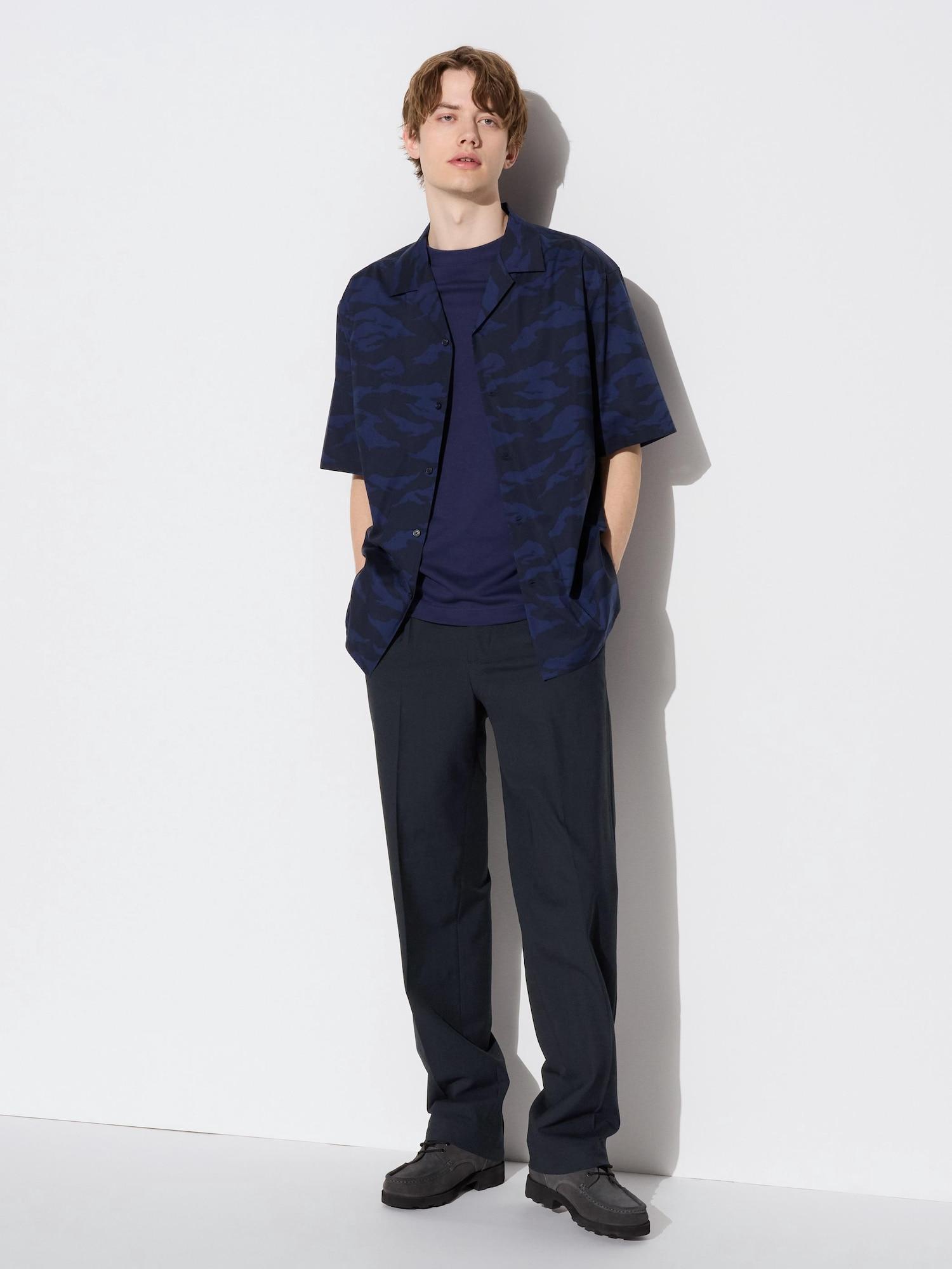 

Uniqlo Japan Tuck Wide Pants Длина 85 см 69 NAVY/XS