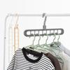 9-hole Clothes Hanger Organizer Space Saving Hanger Multi-function Folding Magic Hanger Drying Racks Scarf Clothes Storage