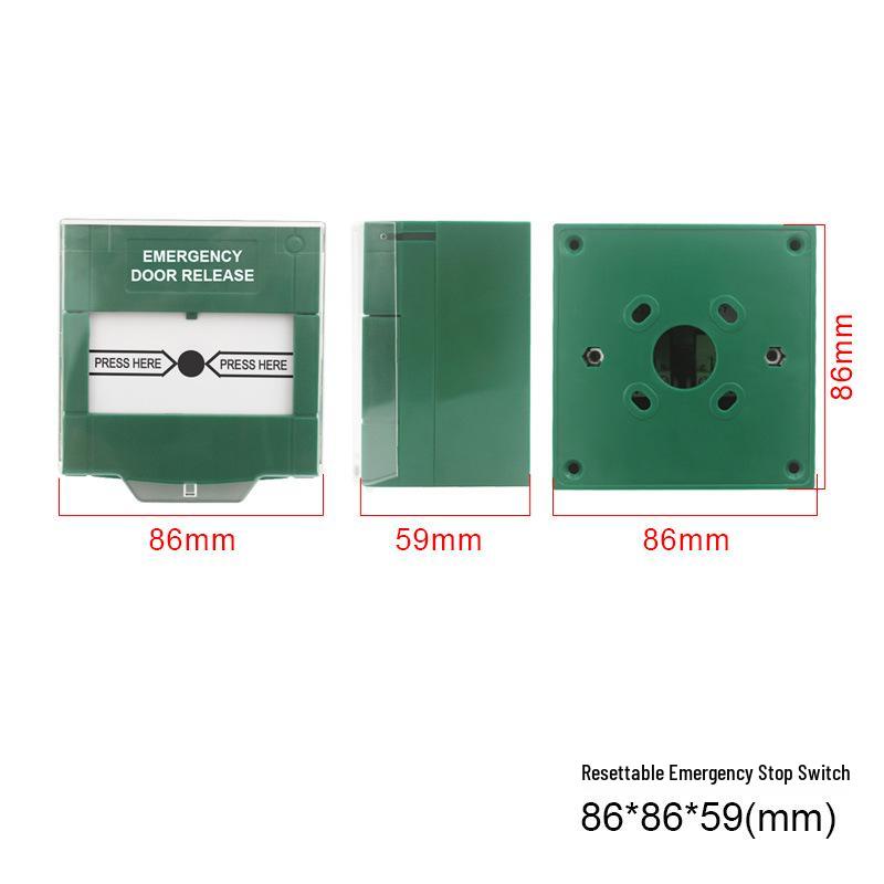 Emergency Exit Door Release Button - 86 Type Alarm, Break Glass To Open
