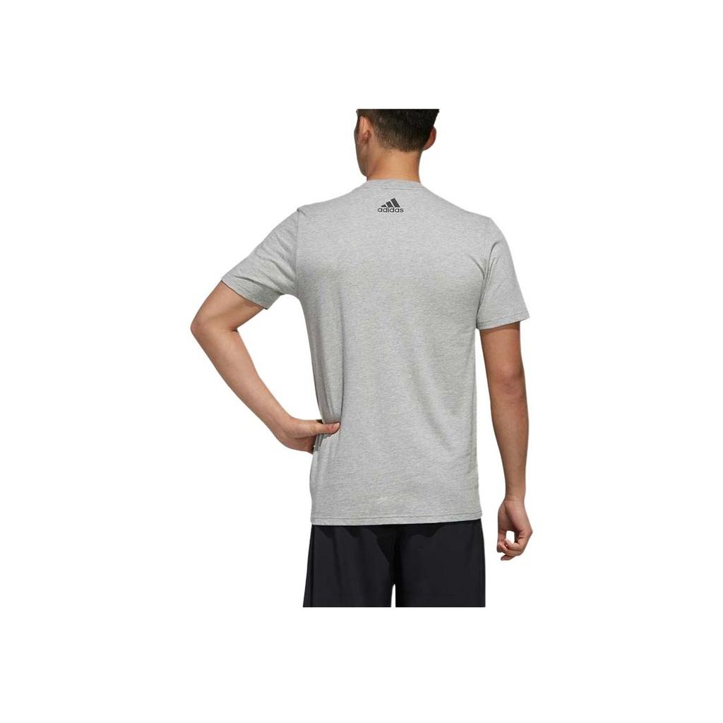 adidas T-shirt a maniche corte morbida e confortevole Tsubasa, delicata sulla pelle, da uomo, grigio medio, con motivo Fiore di Pietra FJ6229