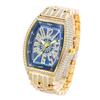W87 Men's Watches Luxury Metal Sky Star Fashion Digital Barrel Full Diamond Large dial Waterproof Male Quartz Clock Watch