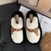Premium Thick-soled Fluffy Slippers Women's Models In Autumn and Winter 2025 New Bag Head Outer Wear Home Winter Cotton Slippers