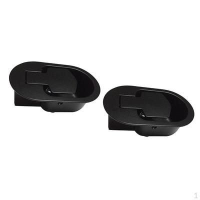 2pcs Oval Recliner Lever Handle Replacement Style for Recliners Black