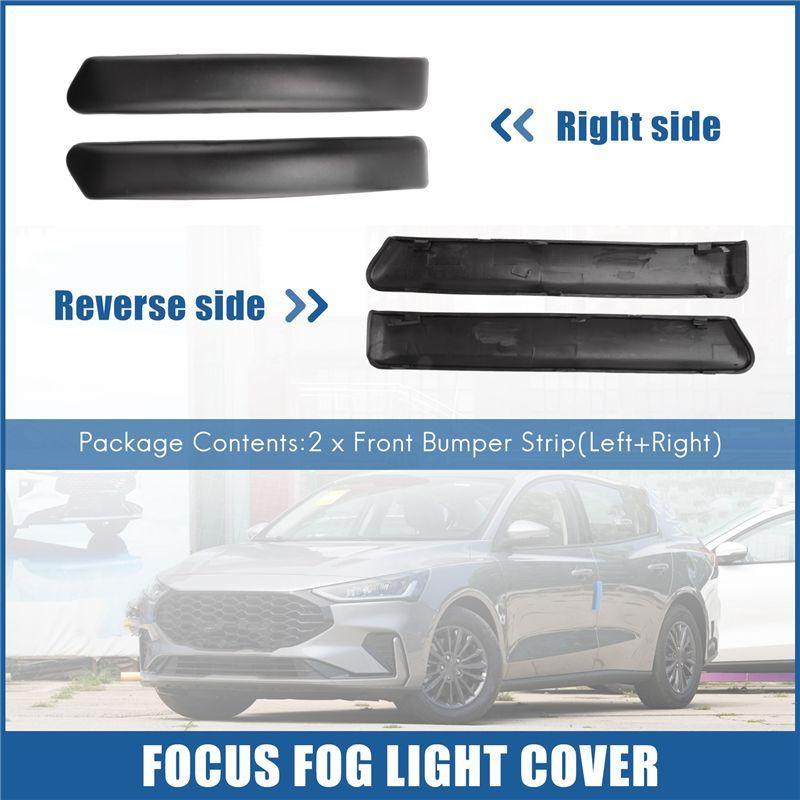 AA92-Front Bumper Lamp Hood For Ford Focus 2 MK2 2005 2006 2007 Fog Light Cover Decorative Strip 1352835 1317806