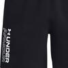Under Armour Solid Color Logo Letter Print Straight Leg Sports Shorts Men shorts Black 1373414-001