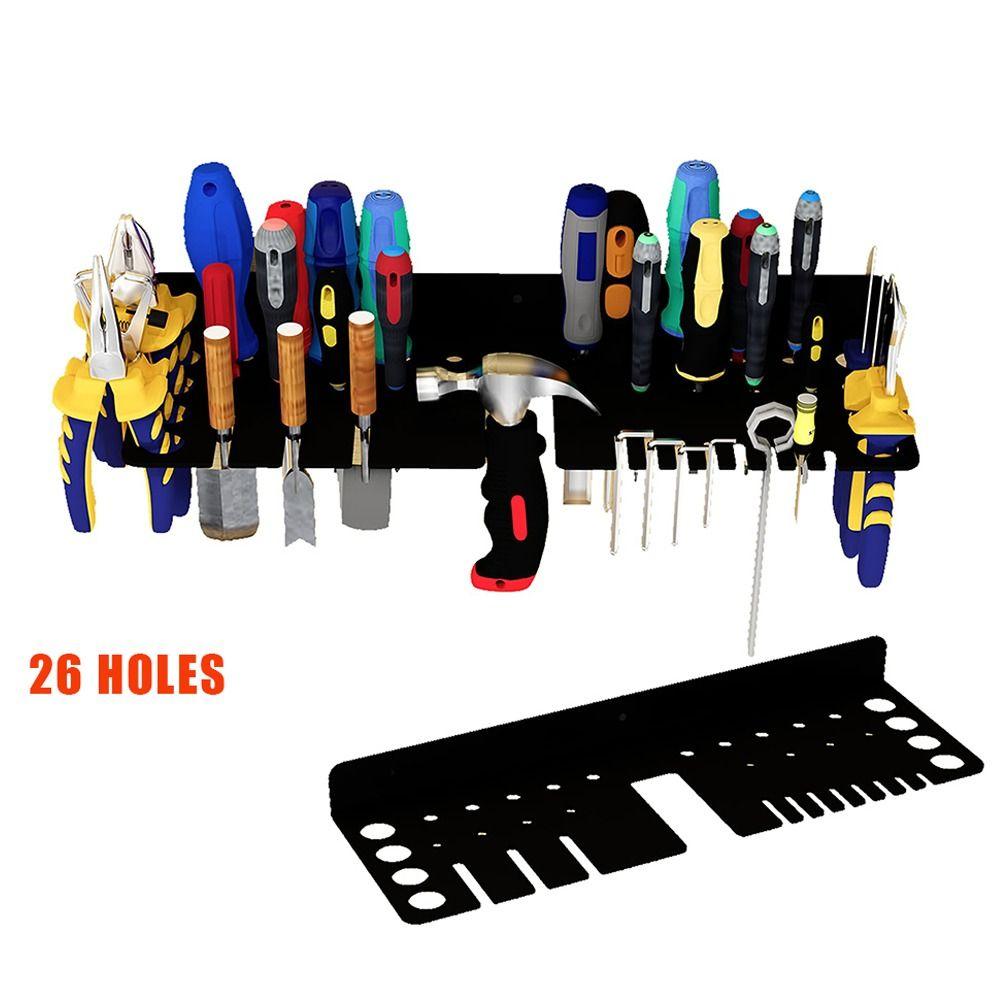 Steel Pliers Wrench Organizer Holder Wall Mounted Hardware Tool Storage  Workbench