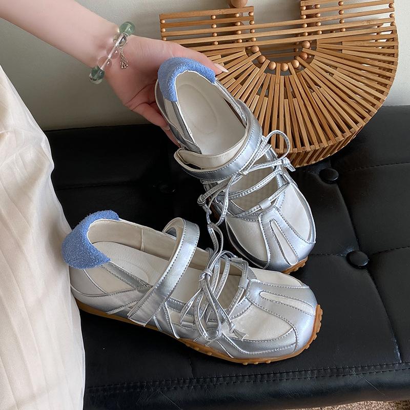 

Версия из коровьей кожи~ Повседневная обувь 4,5 см толстая подошва увеличивающая рост неглубокий вырез туфли Мэри Джейн женская обувь для работы 2025 новинка 40