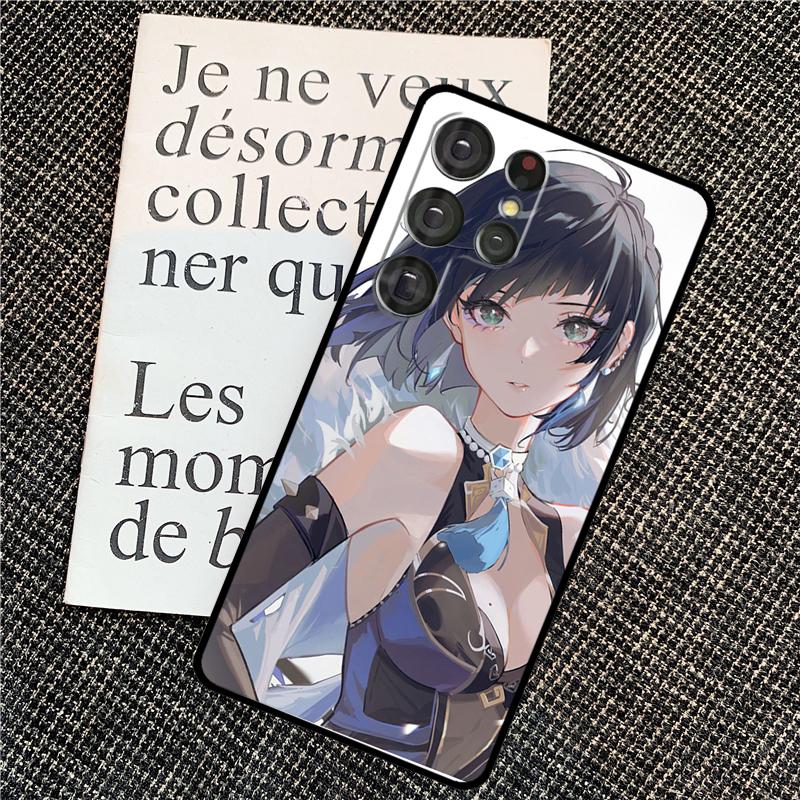 Yelan Genshin Impact Case For Samsung Galaxy S25 Ultra S21 S22 S23 S24 Ultra S9 S10 S20 Plus S25 FE Back Cover