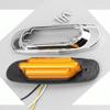 20PCS LED Side Marker Light Trailer Clearance Light Trailer Lantern Chrome 12V 24V 16LED Trucks Indicator Tail Lights