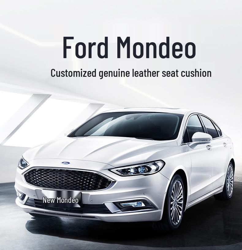 Perforated Genuine Leather Car Seat Cushion for Ford Mondeo, One Version, Five Seats