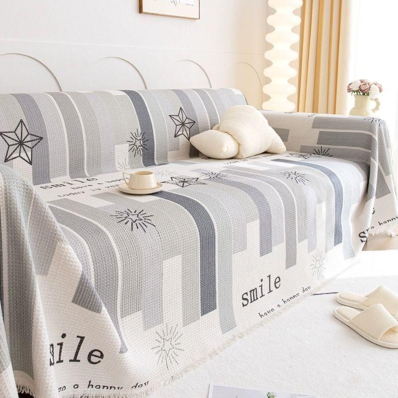 Universal Sofa Towel with Dust-proof Cover One Piece Rental House Sofa Cover Sofa Cushion Non Slip, Suitable for All Seasons