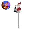 Lawn Decorative Light Solar Santa Claus Watering Can LED Light Solar Powered Outdoor Waterproof Christmas Pathway Decoration