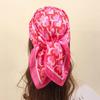 Luxury Silk Feeling Square Scarf Women 2025 Print Satin Neckerchief Spring Hair Band Foulard Bandana Echarpe Tie Shawl Wraps