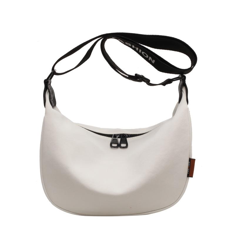 Lazy Wind Crescent Moon Bag Women'S Niche Simple Messenger Bag Dumpling Bag Sports And Leisure Wind Shoulder Bag Large Capacity Women'S Bag