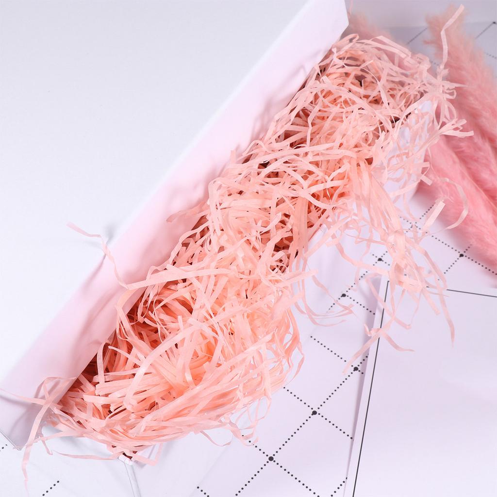 5Packs Raffia Grass Shredded Paper Filament Creative Gift Box Filling Paper Yellow Party Supplies Packaging Box Accessories