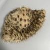 Plush Leopard Print Hat Cold Proof Warm Hat Fashion Fishman Hat  Autumn Winter
