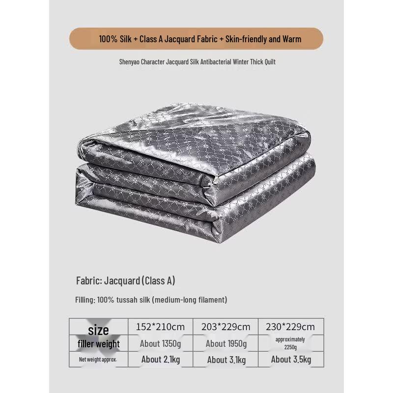 FUANNA Antibacterial Tussah Silk Quilt