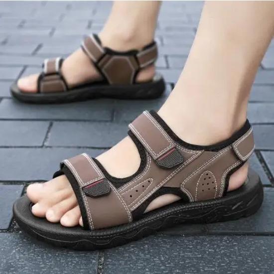 Sandals men's summer sports leisure beach slippers outside wear tide anti-slip wear-resistant men driving sandals D155