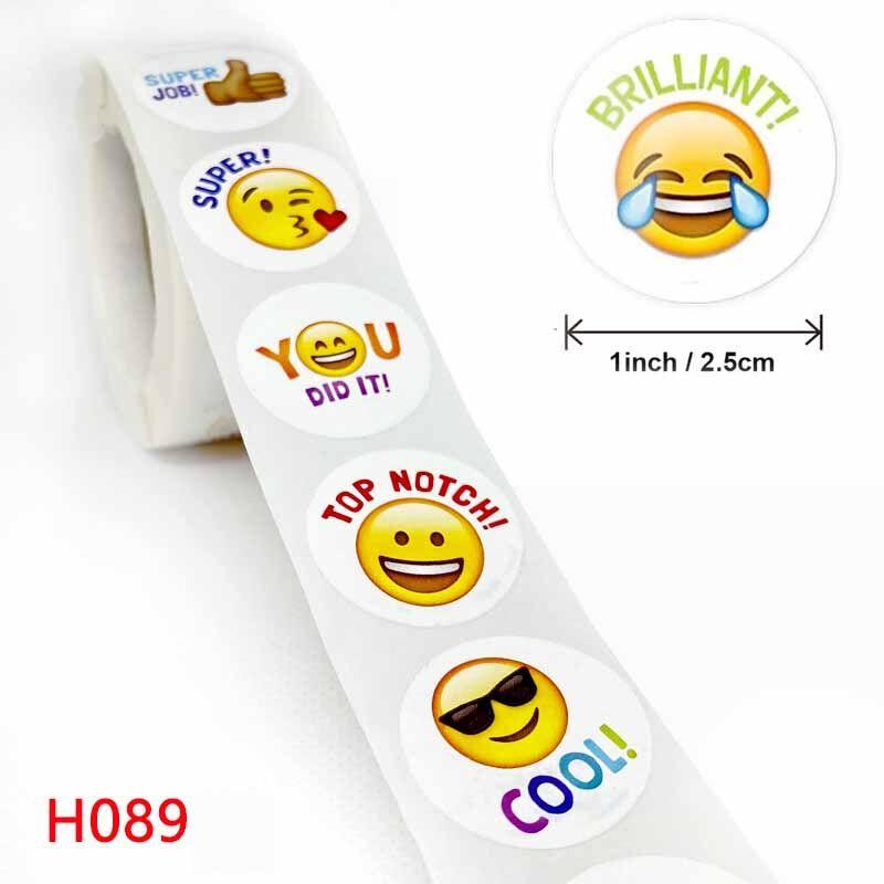 500pcs Children Cartoon Encouragement Stickers Learning Playthings Many Styles Cute Animals Expressions Sticker Kids Do It Yourself Reward Toy