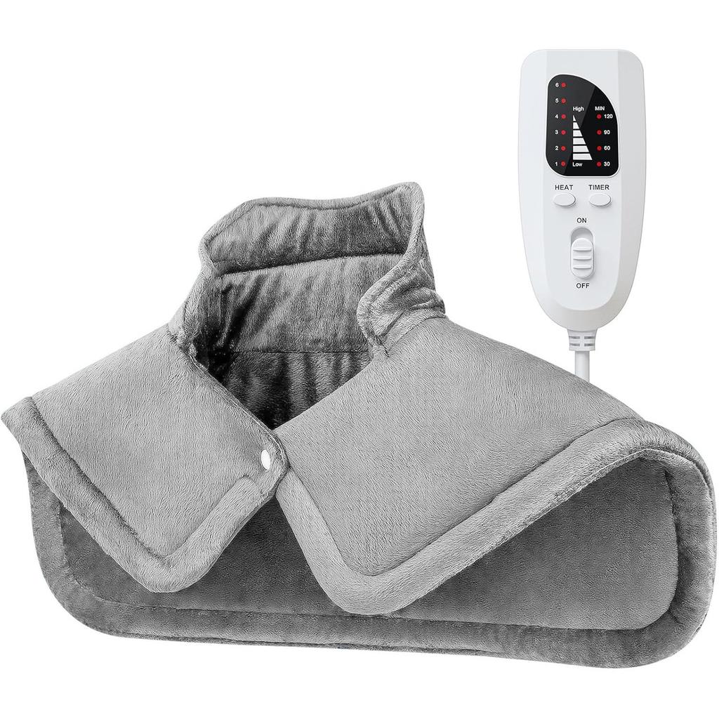 Electric Heating Pad For Shoulders And Neck Heated Therapy Shoulder Wrap With Gravity Design Cozy Throw Blanket For Warmth And Comfort